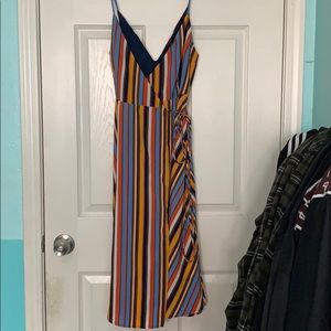 Striped Wrap Dress